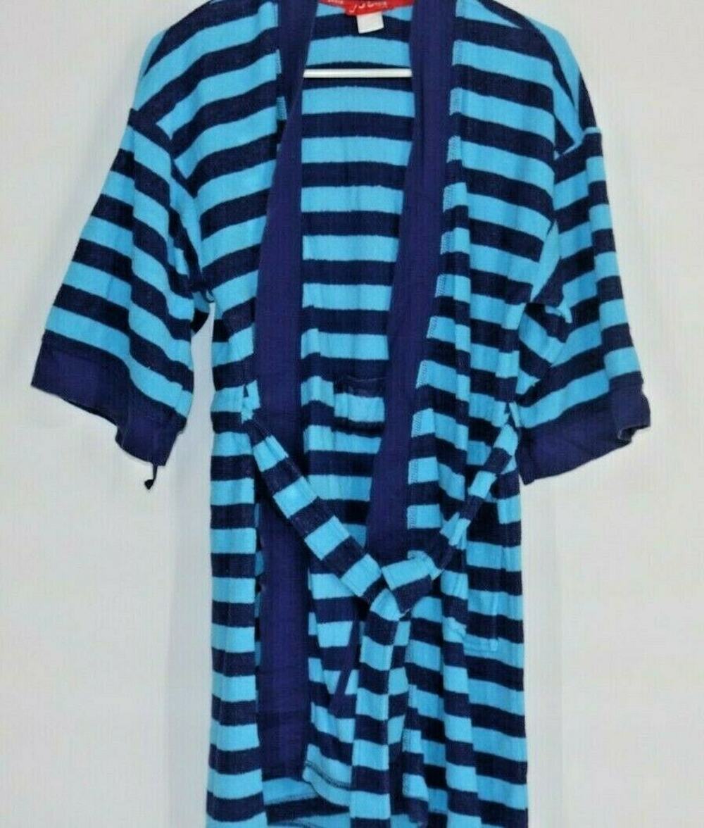 Josie Boy’s Multi-tone Blue Striped Sleepwear Robe Kid’s Youth